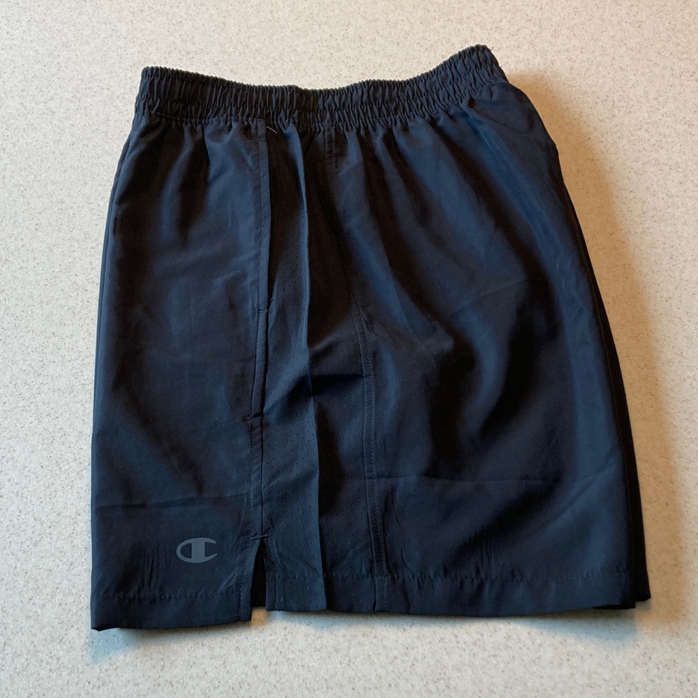 NWOT Champion Black Athletic Elastic-Waist Shorts Men Size M
